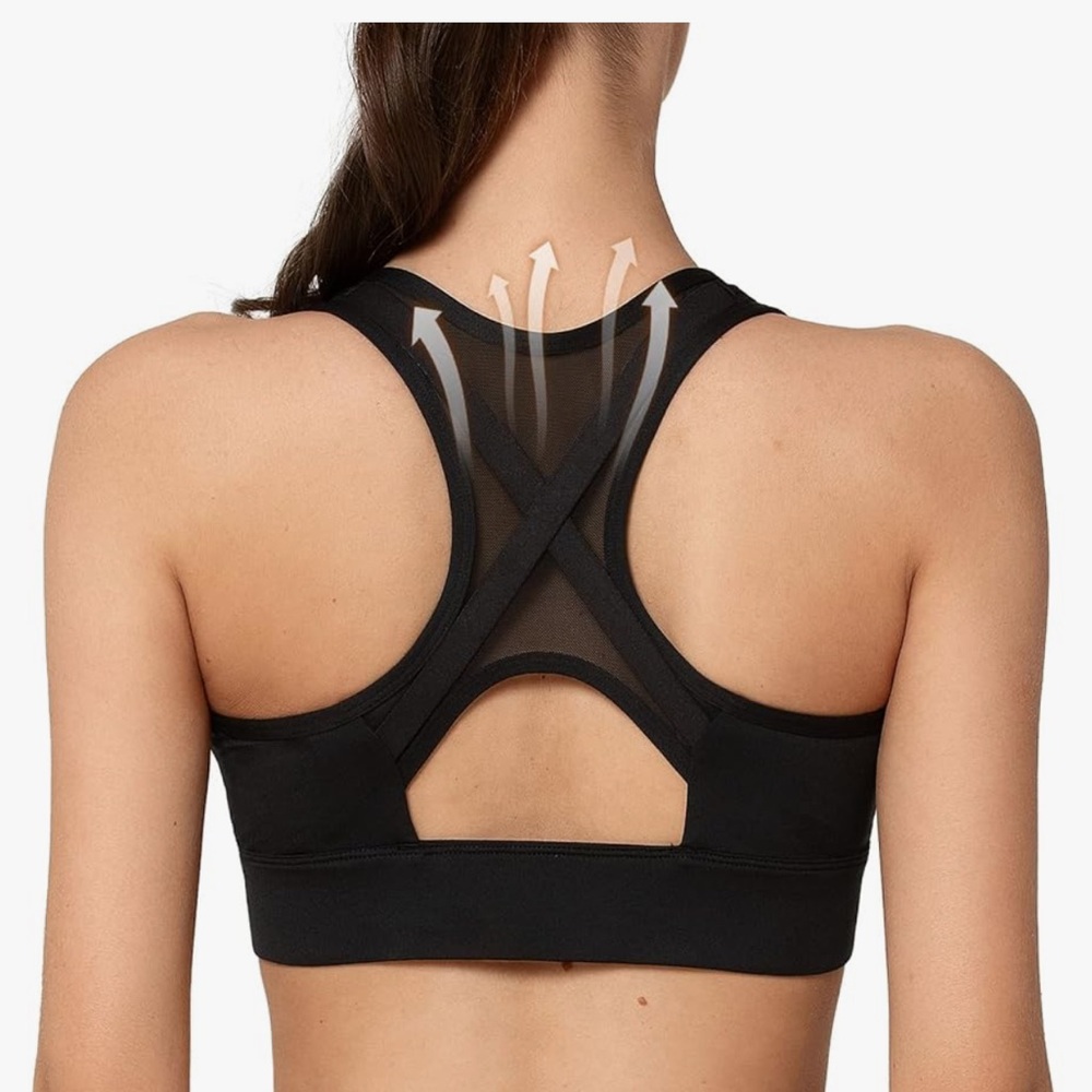 Yvette | Women's Zip Closure Sports Bra